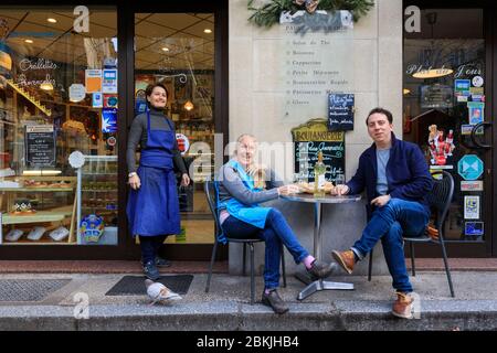 Francia, Vaucluse, Avignone, la Pause Gourmande panetteria, panettiere e Avignone guida gourmet Julien Dubief Foto Stock