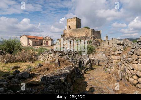 Castelo de Marialva castello medievale a Marialva, Portogallo, Europa Foto Stock