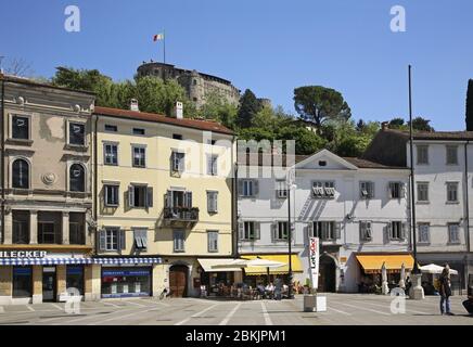 La piazza della Vittoria a Gorizia. Italia Foto Stock