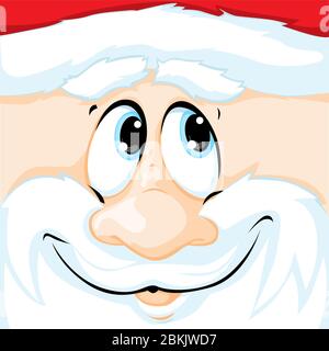 Illustrazione di Natale vettoriale di Babbo Natale in piazza - illustrazione Illustrazione Vettoriale