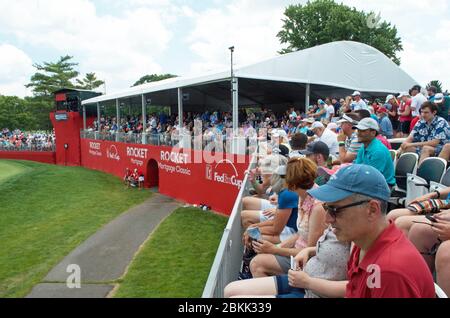 Torneo di golf classico di Mortgage Rocket a Detroit, Michigan Stati Uniti Foto Stock