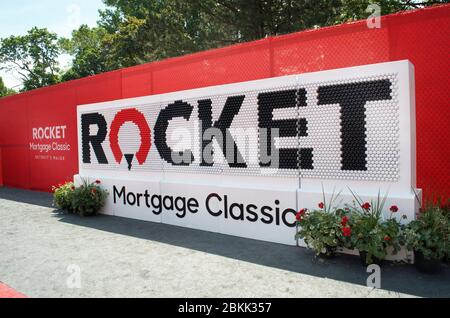 Torneo di golf classico di Mortgage Rocket a Detroit, Michigan Stati Uniti Foto Stock