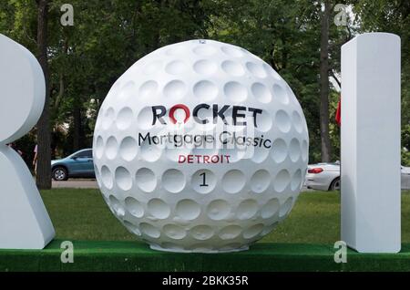 Torneo di golf classico di Mortgage Rocket a Detroit, Michigan Stati Uniti Foto Stock