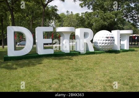 Torneo di golf classico di Mortgage Rocket a Detroit, Michigan Stati Uniti Foto Stock