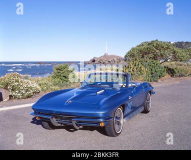 1965 Chevrolet Corvette Sting Ray 396 Turbo Jet Big Block auto classica, Sumner, Christchurch, Nuova Zelanda Foto Stock