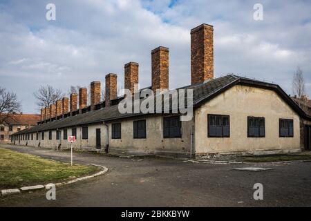 Cook Block, Auschwitz i, Polonia. Foto Stock