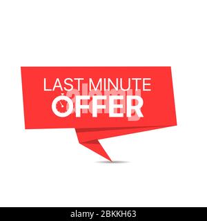 Offerta last minute Illustrazione Vettoriale