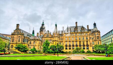Sheffield Town Hall - South Yorkshire, Regno Unito Foto Stock