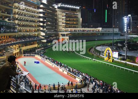 Happy Valley Racecourse Wong Nai Chung Rd, Happy Valley, Hong Kong Foto Stock