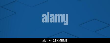 Astratto classico classico sfondo blu rombo, rendering 3d Foto Stock
