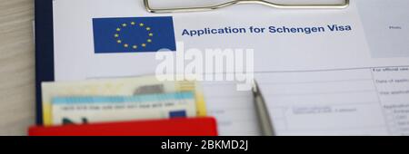 Modulo importante da compilare per l'ue Foto Stock