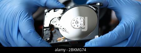Unità disco rigido pc repair concetto di servizio Foto Stock