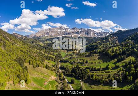Splendida vista sul passo Schwägalp con il monte Santis nel Cantone Appenzello in Svizzera Foto Stock
