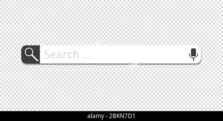 Illustrazione del vettore delle barre di ricerca Web Illustrazione Vettoriale