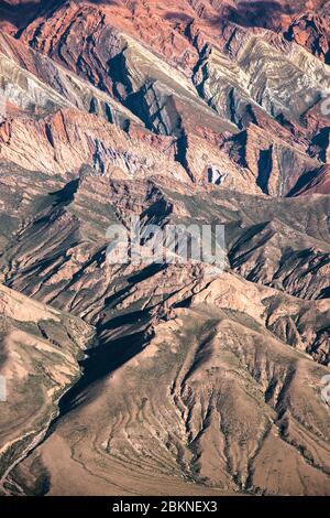 Serrania del Hornocal, Cerro de los 14 colores, Provincia di Salta, Jujuy, Argentina nord-occidentale Foto Stock