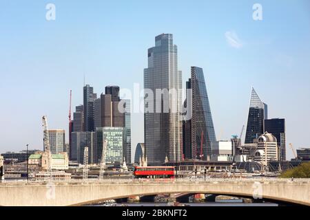 Il quartiere finanziario di Londra. Foto Stock