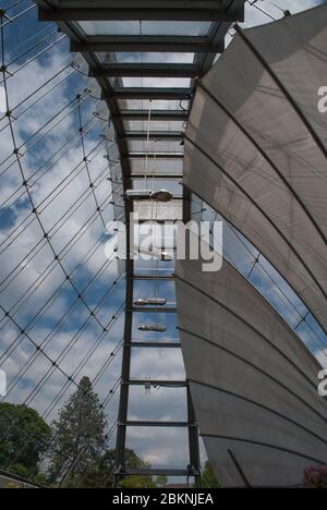 Davies Alpine House vetro arco tetto vetri architettura moderna Royal Botanic Gardens Kew Gardens, Richmond, Londra by Wilkinson Eyre Atelier Ten Foto Stock