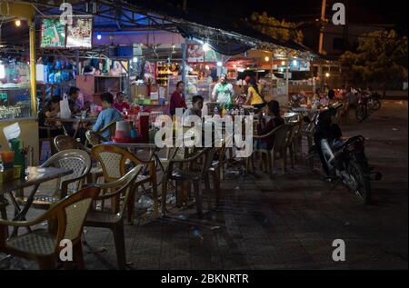 Kompong Cham, Cambogia Foto Stock