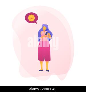 Giovani personaggi chatting, comunità online, per pagina web, banner, presentazione, social media, illustrazione vettoriale. Social Network, connessione, connessione di persone in tutto il mondo, Illustrazione Vettoriale