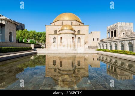 Georgia, Vista dei castelli di Rabati, fortezza in Akhaltsikhe Foto Stock