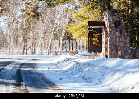 Itasca state Park nel Minnesota USA Foto Stock
