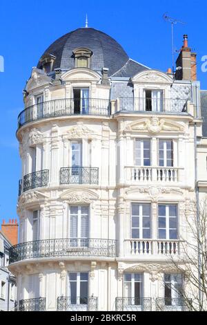 Francia, Loiret, Orleans, Place du Martroi Foto Stock