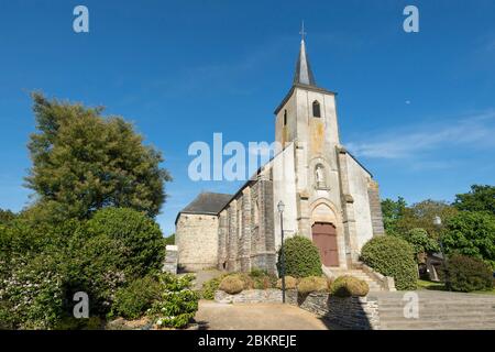 Francia, Morbihan, la Gacilly, la chiesa di Chapelle-Gaceline Foto Stock