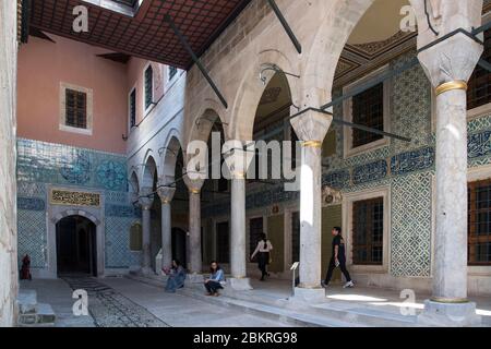 Turchia, Istanbul, Palazzo Topkapi, l'ingresso dell'harem Foto Stock