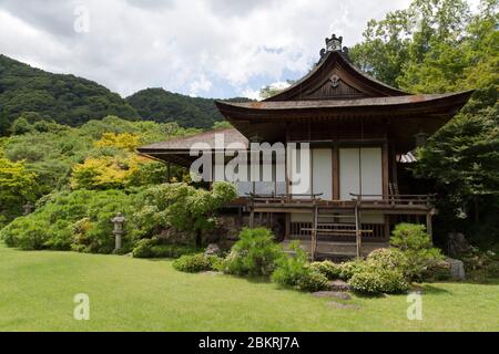Giappone, Isola di Honshu, regione di Kansai, Kyoto, Arashiyama, villa e giardino dell'attore Okochi Sanso Foto Stock