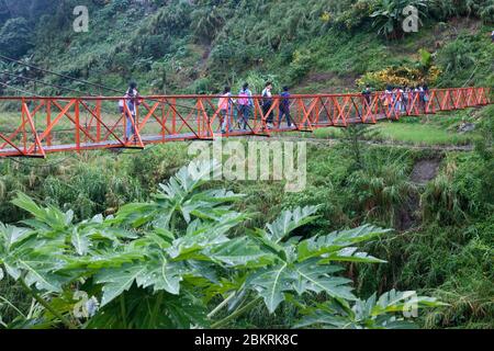 Filippine, Isola di Luzon, Provincia di Ifugao, Villaggio di Batad Foto Stock