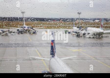 Frankfurt Airport. Frankfurt am Main. Germany Foto Stock