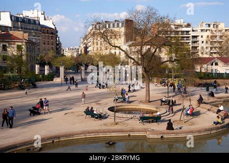 Francia, Parigi, Georges Brassens Park Foto Stock