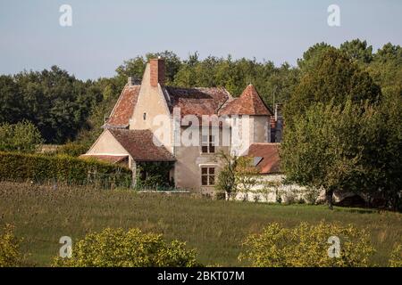 Francia, Indre et Loire, Valle della Loira, patrimonio mondiale dell'UNESCO, Rilly-sur-Vienne Foto Stock