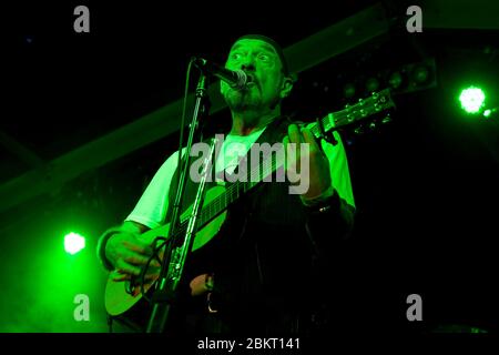 Ian Anderson di Jethro Tull sul palco al Moseley Folk Festival. 6 settembre 2009 Foto Stock