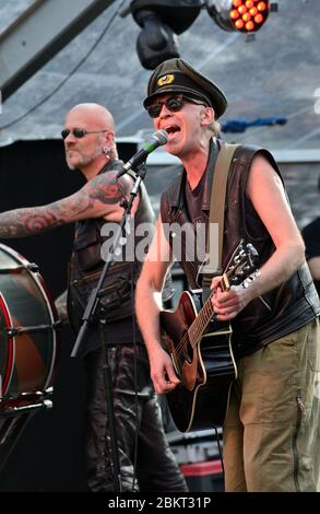 Julian Cope si esibisce al Moseley Folk Festival di Birmingham. 1 settembre 2012. Foto di Simon Hadley Foto Stock