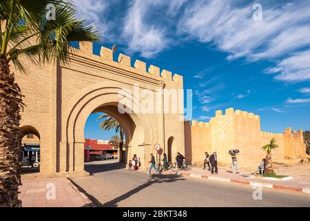 Marocco, regione di Souss-massa, Taroudant, i bastioni, porta Bab Benyara Foto Stock