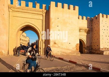 Marocco, regione di Souss-massa, Taroudant, i bastioni, porta Bab Targhount Foto Stock