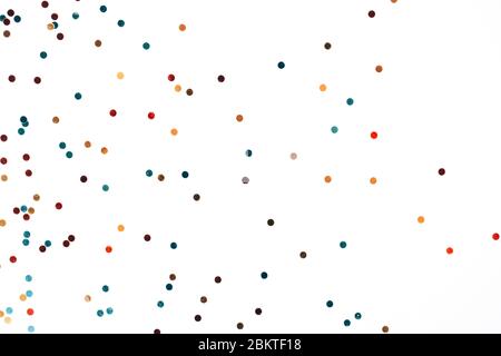 Glitter multicolore cerchi isolati su bianco. Sfondo perfetto per il tuo design. Foto Stock