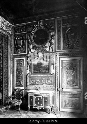 Hôtel de Lauzun ou Hôtel de Pimodan - Chambre à couler panneau - Paris 04 - Médiathèque de l'architecture et du patrimoine - Foto Stock