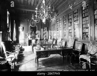 Hôtel de Lauzun ou Hôtel de Pimodan - Bibliothèque - Paris 04 - Médiathèque de l'architecture et du patrimoine - Foto Stock