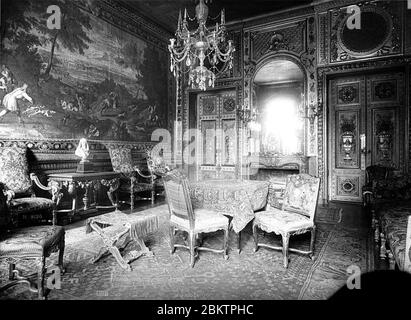 Hôtel de Lauzun ou Hôtel de Pimodan - Petit salon côté gauche - Parigi 04 - Médiathèque de l'architecture et du patrimoine - Foto Stock