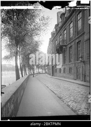 Hôtel de Lauzun ou hôtel de Pimodan - Vue du quai - Parigi 04 - Médiathèque de l'architecture et du patrimoine - Foto Stock