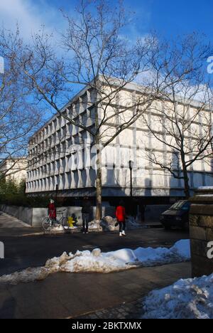 Granito marmo Beinecke raro libro & Manuscript Library 121 Wall St, New Haven, Connecticut 06511, Stati Uniti da SOM Gordon Bunshaft Foto Stock