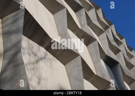 Granito marmo Beinecke raro libro & Manuscript Library 121 Wall St, New Haven, Connecticut 06511, Stati Uniti da SOM Gordon Bunshaft Foto Stock