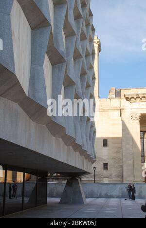 Granito marmo Beinecke raro libro & Manuscript Library 121 Wall St, New Haven, Connecticut 06511, Stati Uniti da SOM Gordon Bunshaft Foto Stock