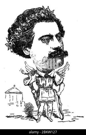 Hyppolite Ryon - Ritratto-carica per Ernest Chebroux. Foto Stock