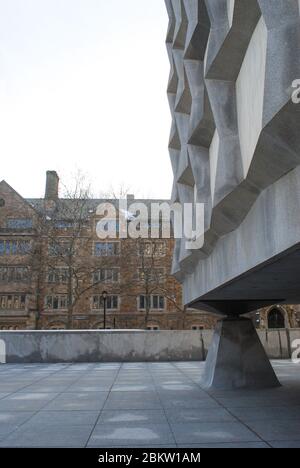 Granito marmo Beinecke raro libro & Manuscript Library 121 Wall St, New Haven, Connecticut 06511, Stati Uniti da SOM Gordon Bunshaft Foto Stock