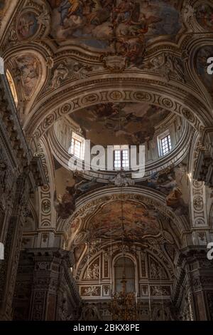 Chiesa di Santa Caterina interno a Palermo Sicilia Foto Stock