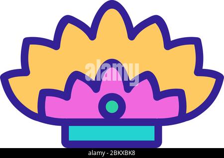 illustrazione vettoriale dell'icona colorata della ventola Illustrazione Vettoriale