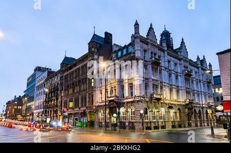 Architettura di Leeds in Inghilterra Foto Stock